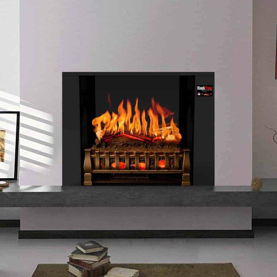 Magikflame 28 Inch Electric Holographic Fireplace Insert W Sound