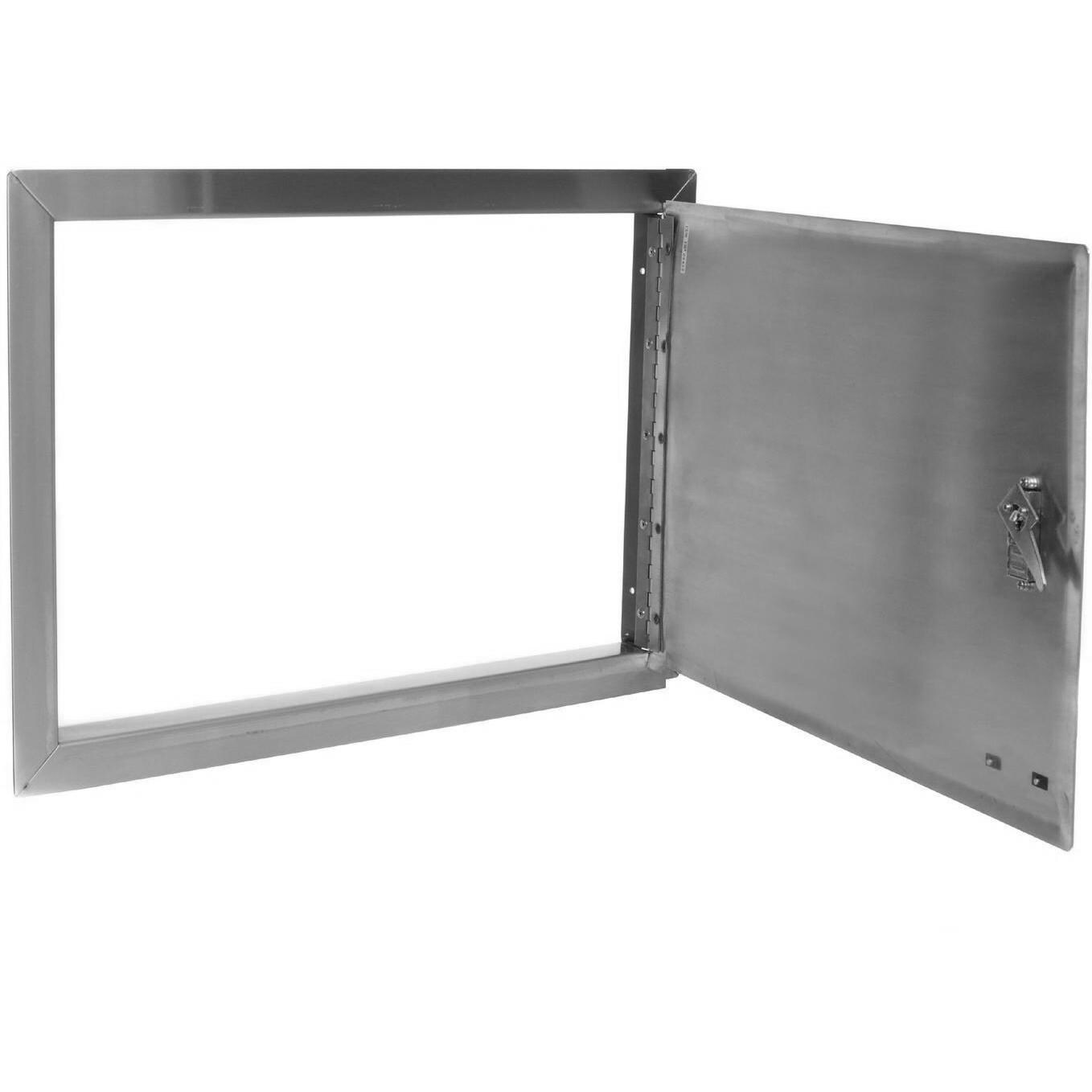 Bull Stainless Steel Single Access Door - Open View thumbnail
