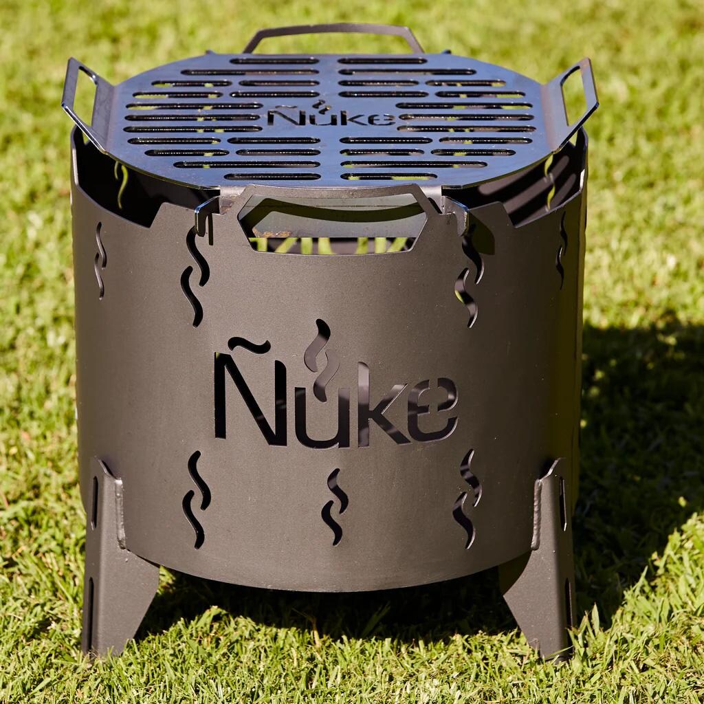 Nuke FOGON 40 Fogon 40 Campfire Grill - Front View w/ Grate - Front View w/ Grate - Lifestyle thumbnail
