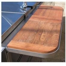 DCS Back Bar With Wood Inserts For 30-Inch CAD Grill Cart - CAD30-BB image