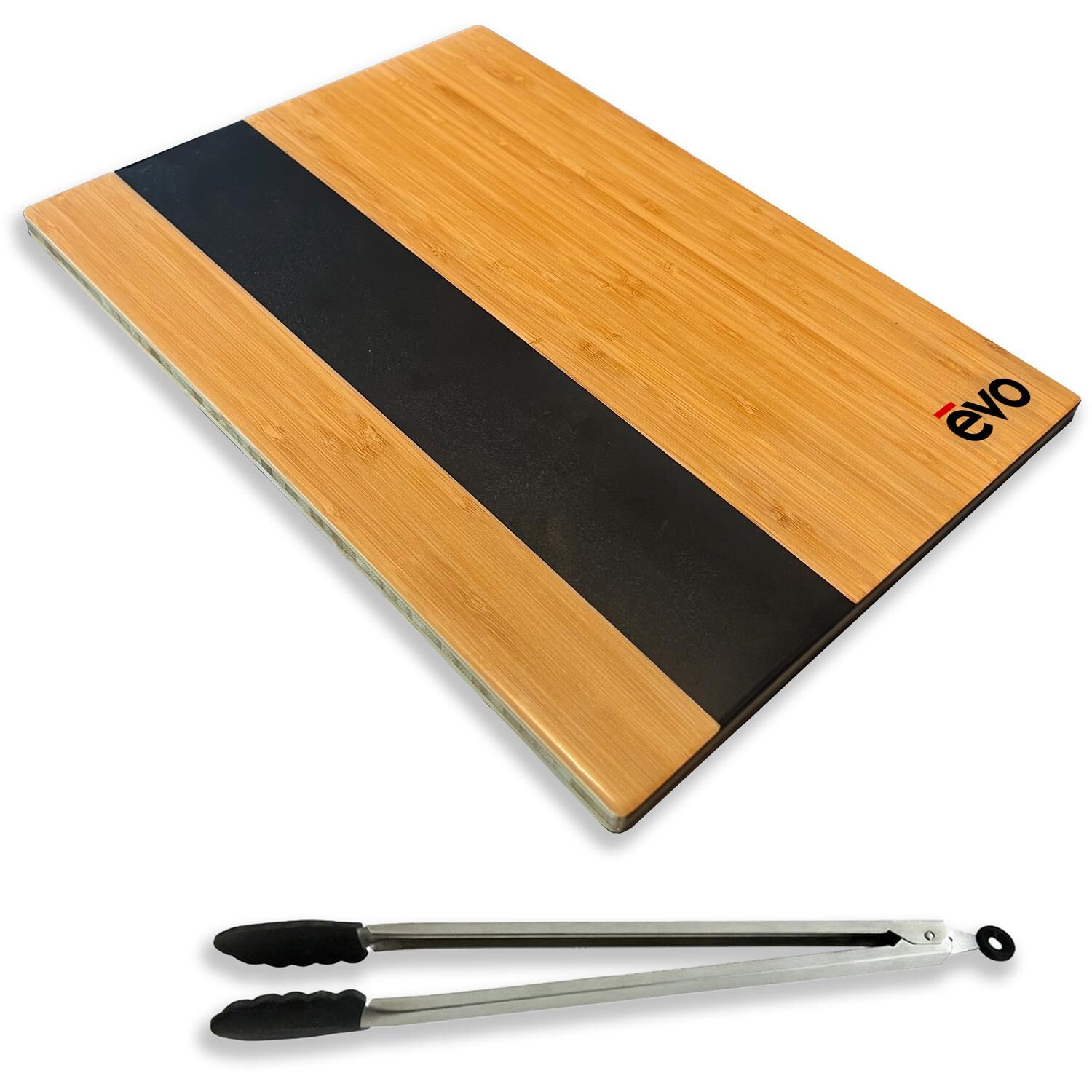 EVO Cutting Board and Tongs Promo