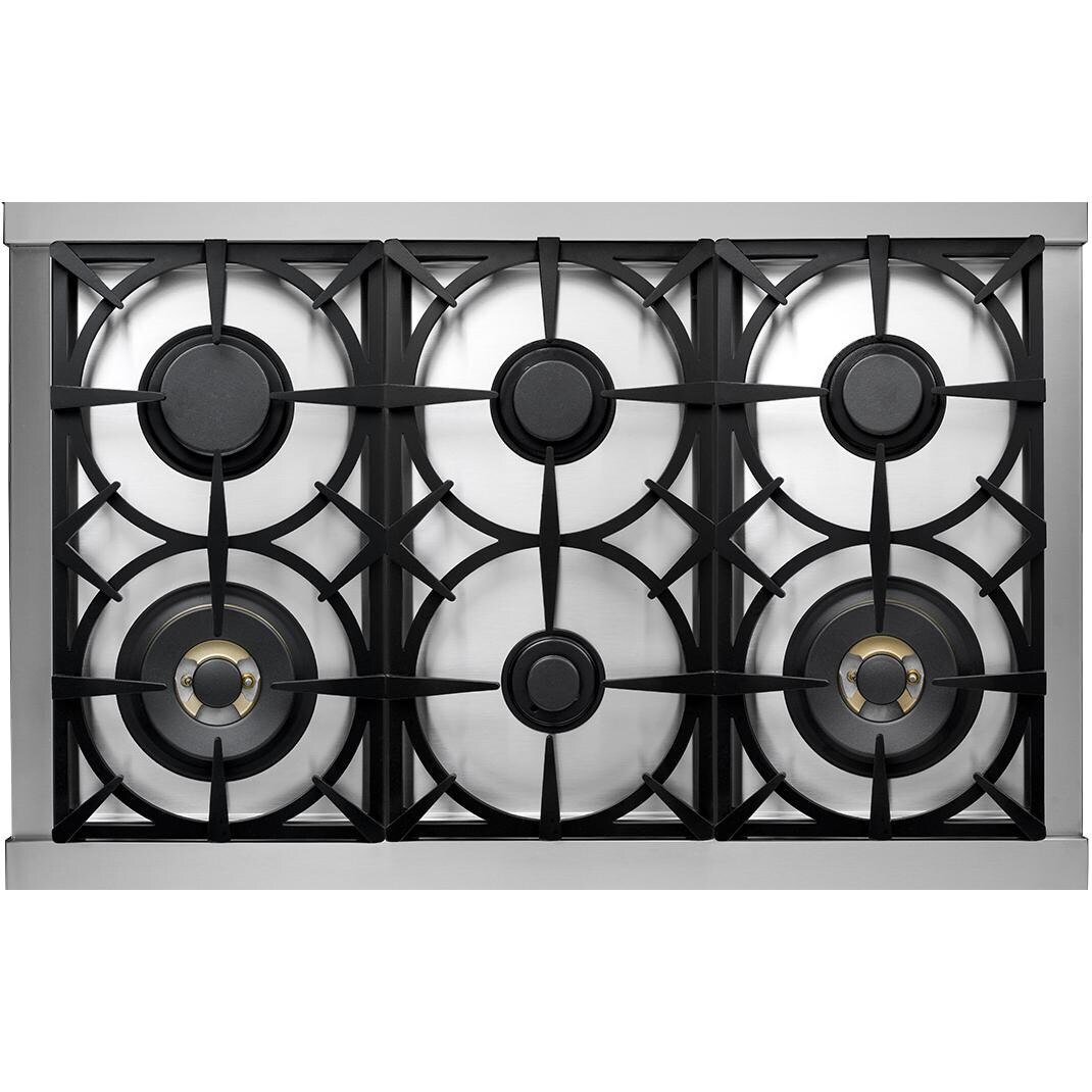 Tecnogas NEXT 36-Inch Cooktop Layout thumbnail