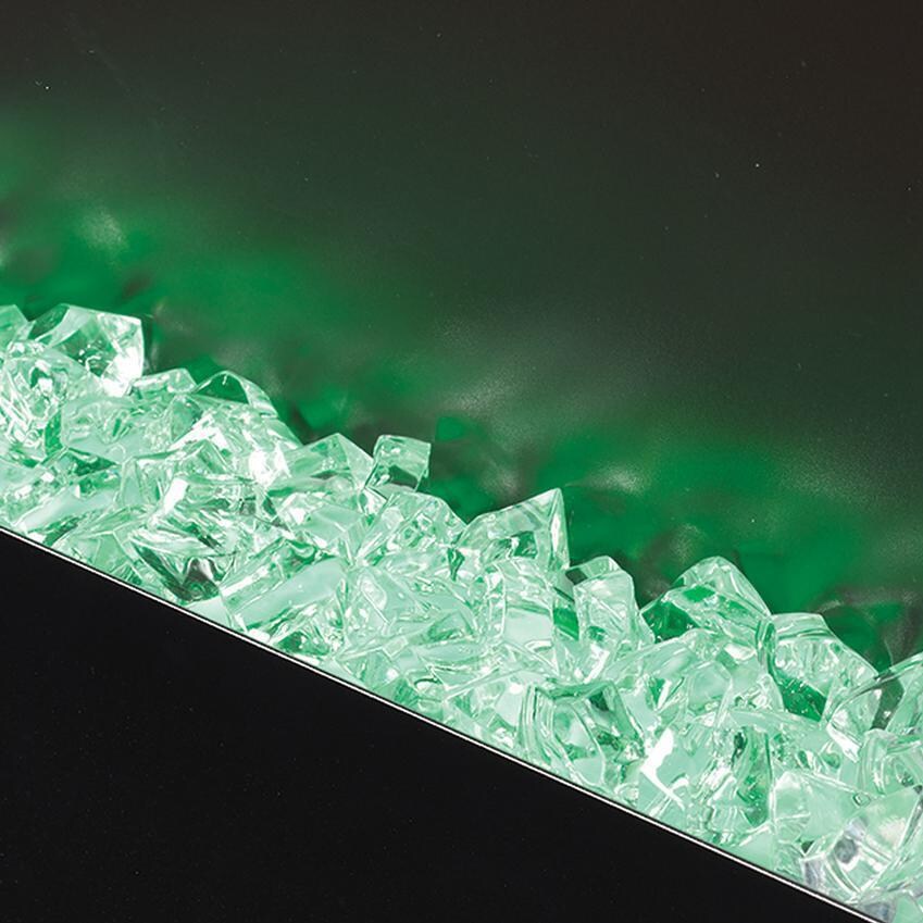 Napoleon NEFVC38H 38-Inch Allure Vertical Wall Mount Electric Fireplace - Green Ember Bed thumbnail