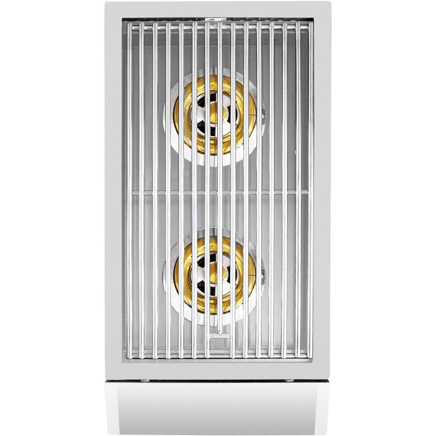 American Made Grills Atlas Double Side Burner ATSSB2-NG - Natural Gas - Top Lid Off - White Background thumbnail