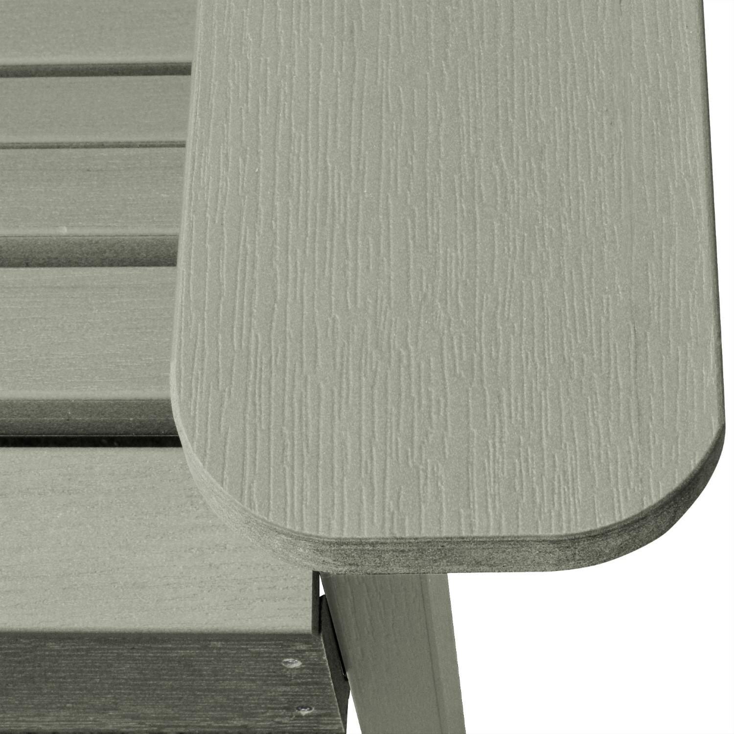 Paradise Key Recycled Adirondack Char in Eucalyptus by Lakeview Outdoor Designs - Armrest - Detail