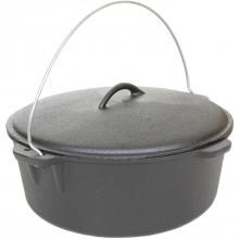 Cajun Classic 12-Quart Unseasoned Cast Iron Dutch Oven - GL10489 image