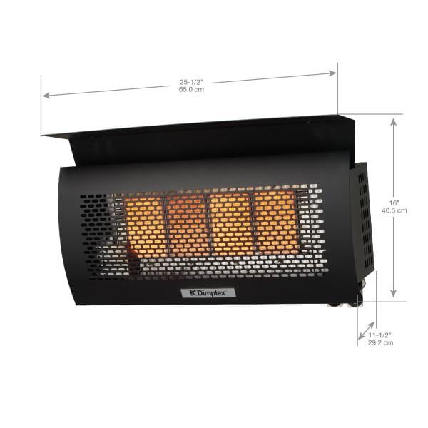 Dimplex DGR Series Outdoor Infrared Propane Gas Heater Head X