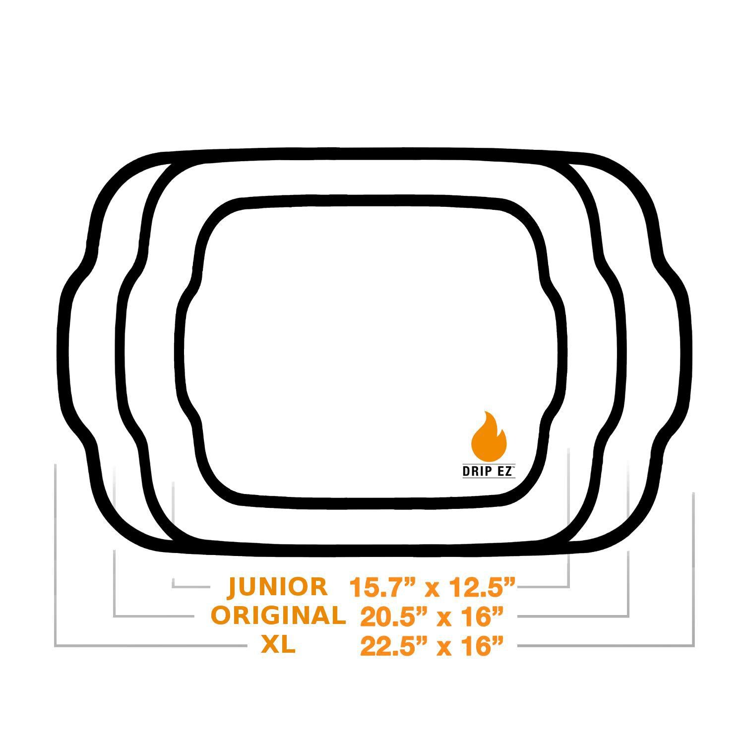 Drip EZ BBQ Prep Tub Bundle - Orange - Size Comparison thumbnail