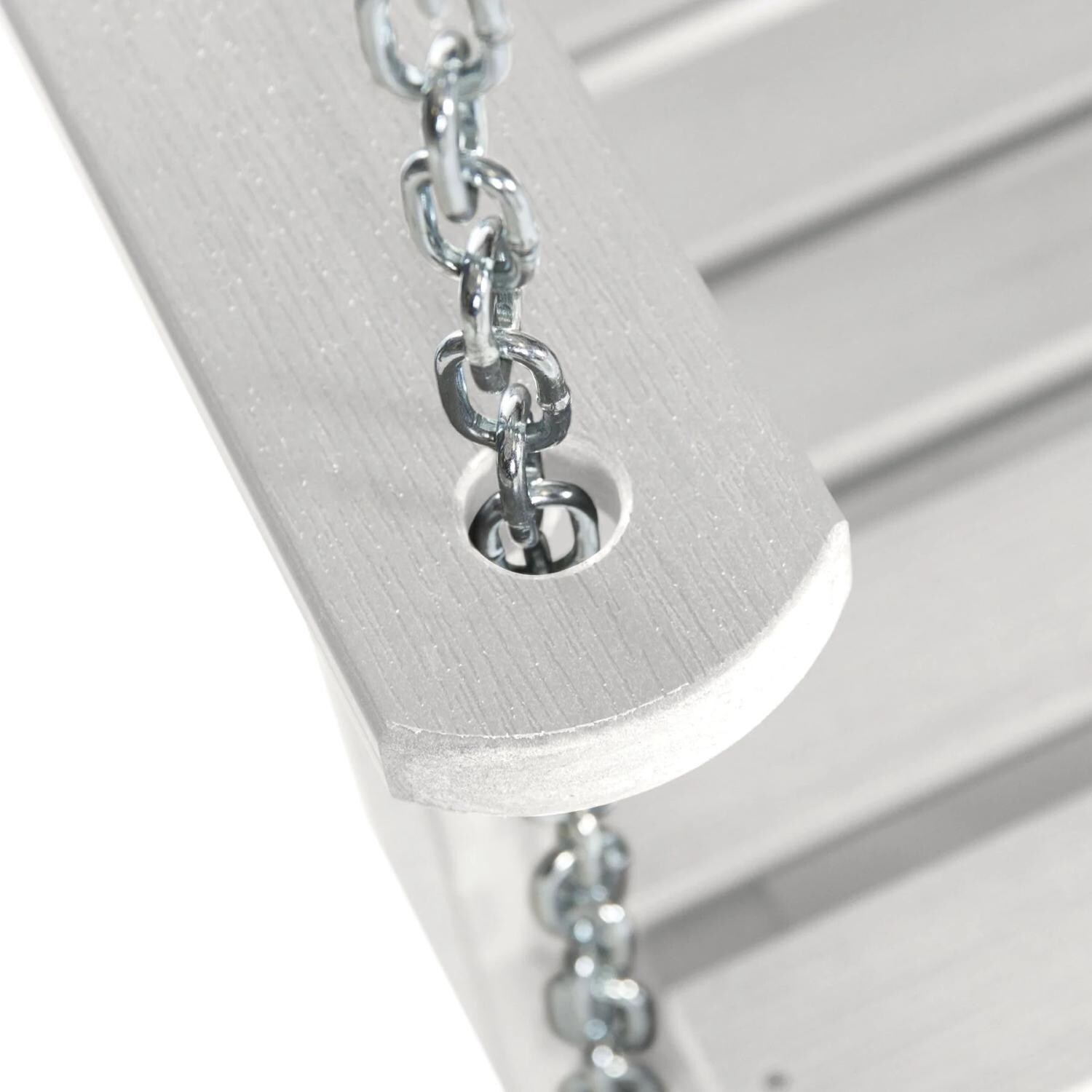 Lakeview Hart Lane Porch Swing - 5ft - White - Chain Detail thumbnail