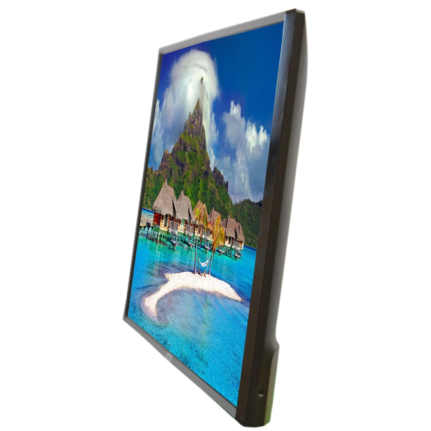 Sealoc Lanai Silver Series 75 Inch 4K LED Outdoor Smart UHDTV - LAN-SLV-LG75 - Angled Side View thumbnail