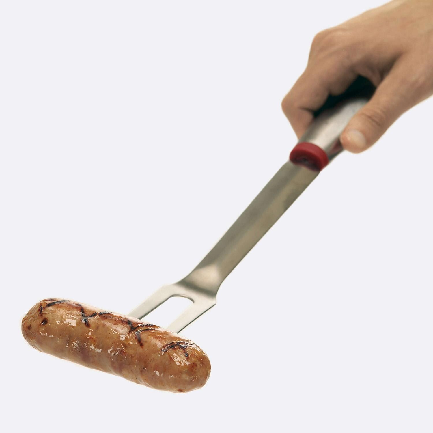 GrillPro Stainless Steel Tool Set w/ TPR Grips - 4 Pc - 40070 - Fork - White Background thumbnail