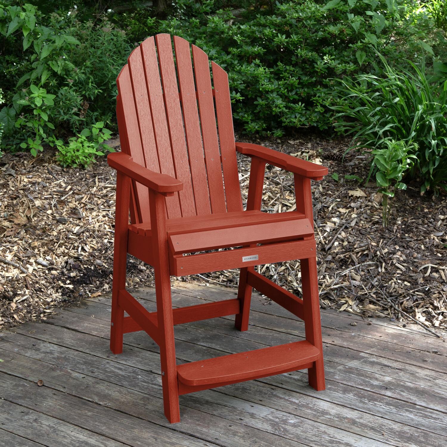 Lakeview Dream Bay Counter Deck Chair - Rustic Red