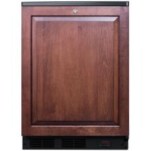 Summit 24-Inch 5.5 Cu. Ft. Commercial Rated Craft Beer Pub Cellar - Custom Panel / Black Cabinet - FF7LBLBIPUBIF image