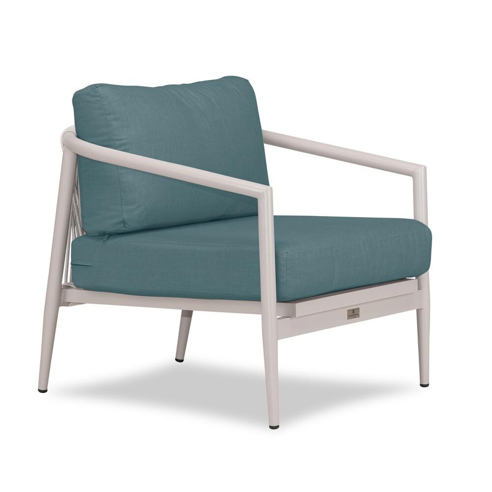 Lakeview Midnight Cove Aluminum Club Chair in Urban Stone/Carrera/Cast Lagoon - Angled - White Background thumbnail