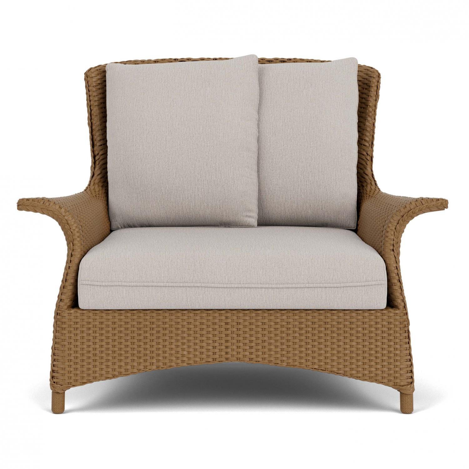 Mandalay Lloyd Loom Club Chair & a Half in Hickory/Remy Cloud by Lloyd Flanders