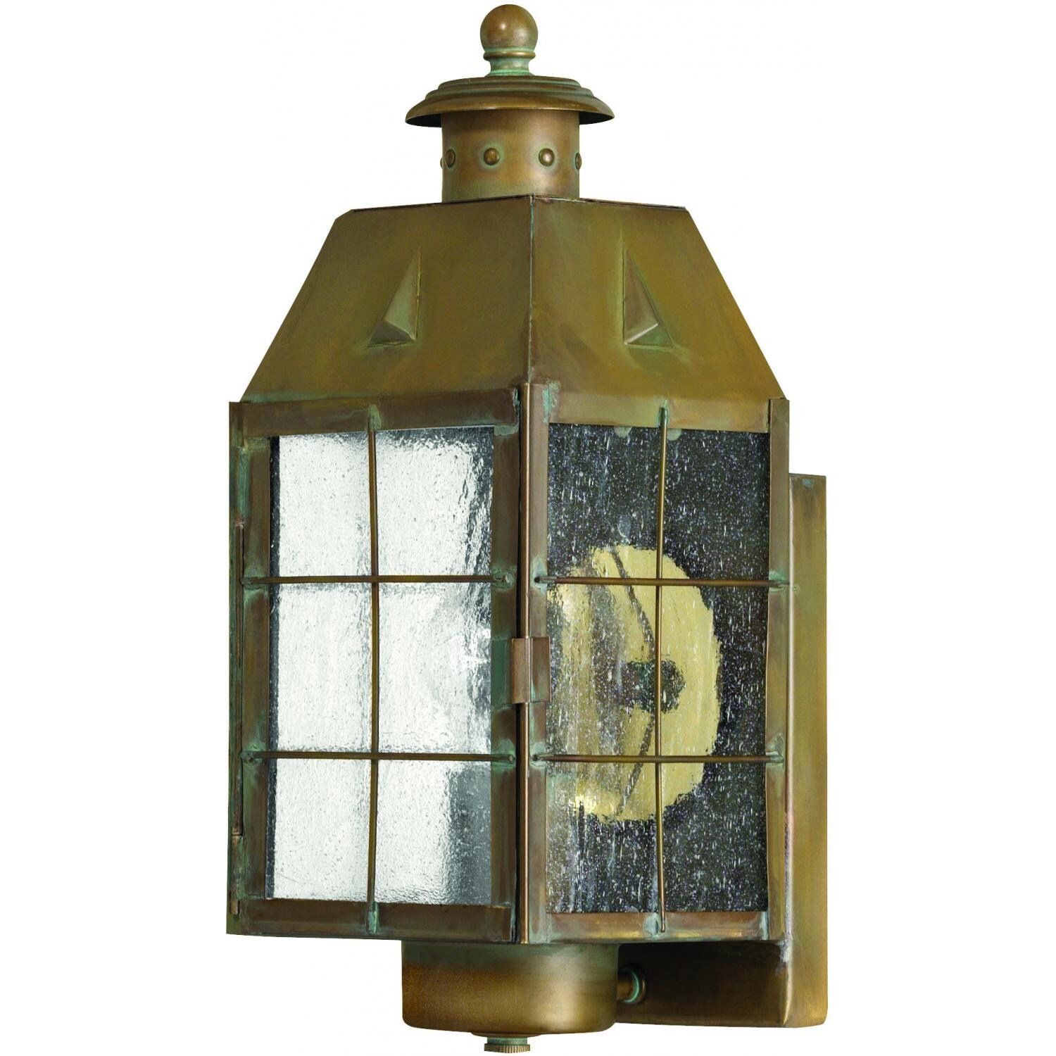 Hinkley Lighting Nantucket 2370AS 75W One Light Outdoor Wall Lantern - Aged Brass thumbnail