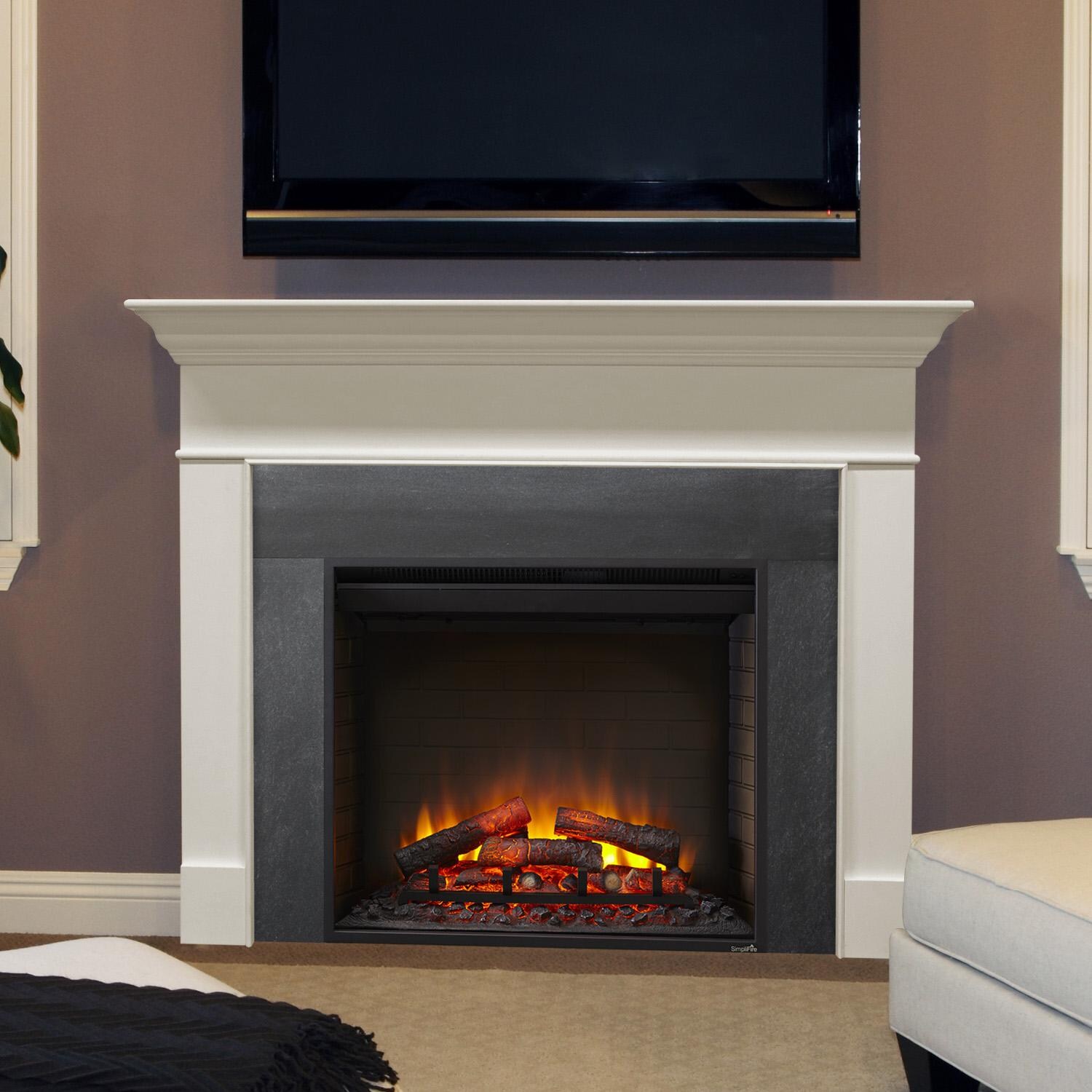 SimpliFire 30-Inch Built-In Electric Fireplace - SF-BI30-EB