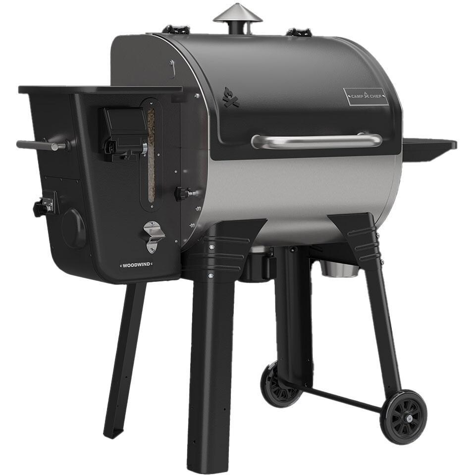 Camp Chef PG24SSG Woodwind SS 24 Pellet Grill - Display - Angled Right - White Background thumbnail