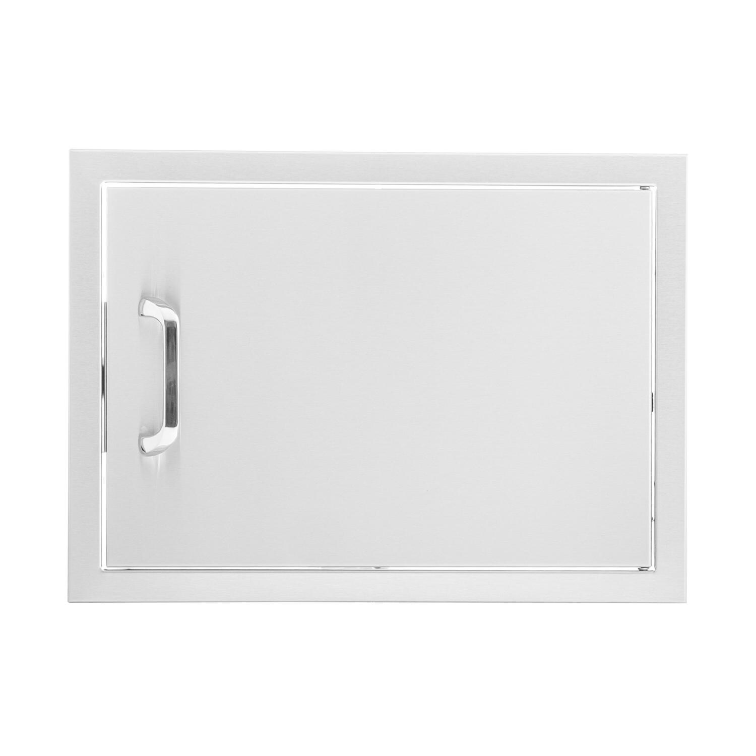 BBQGuys Signature 24-Inch Stainless Steel Reversible Single Access Door - Horizontal - Traditional image