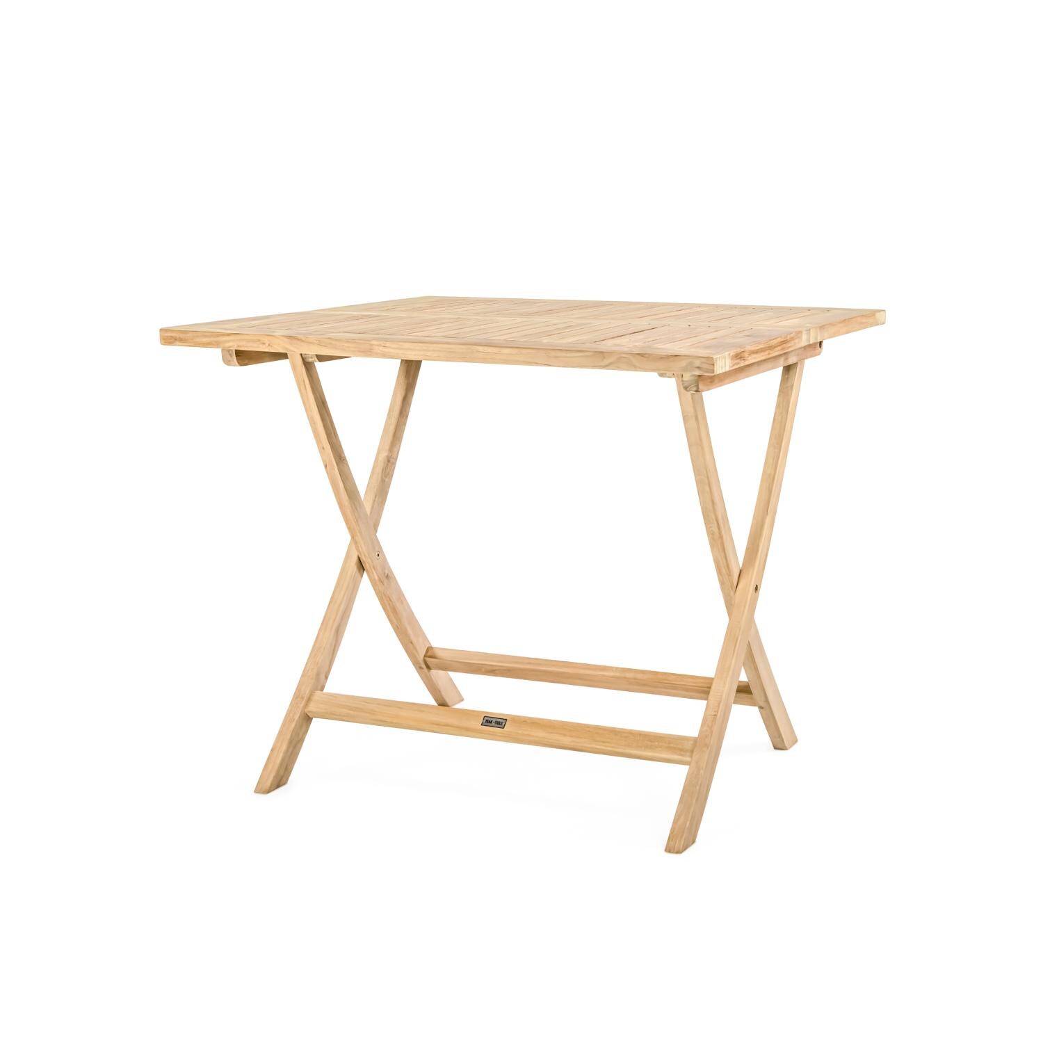 Edisto 36 Inch Square Folding Dining Table by Teak + Table