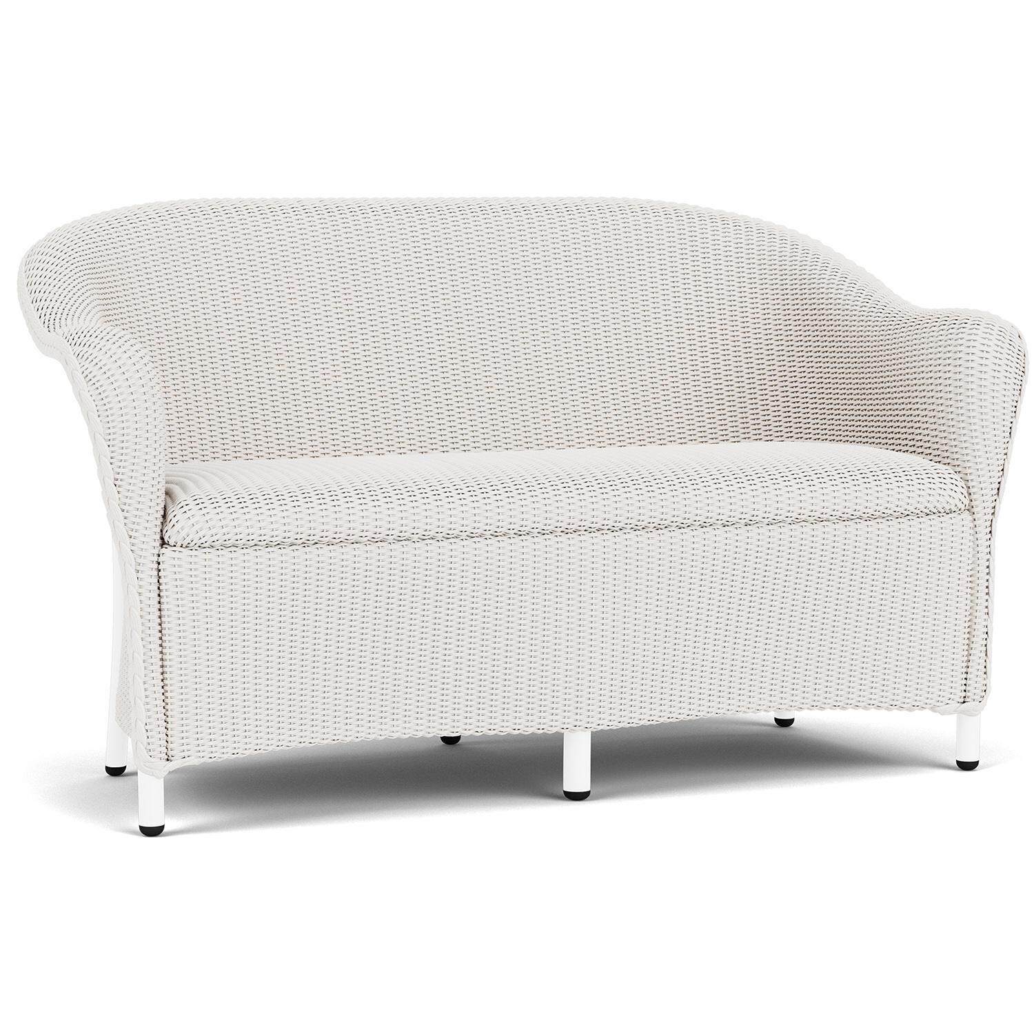 Lloyd Flanders Reflections 3-Piece Seating Set W/ Lounge Chairs in White Finish - Loveseat Angled thumbnail