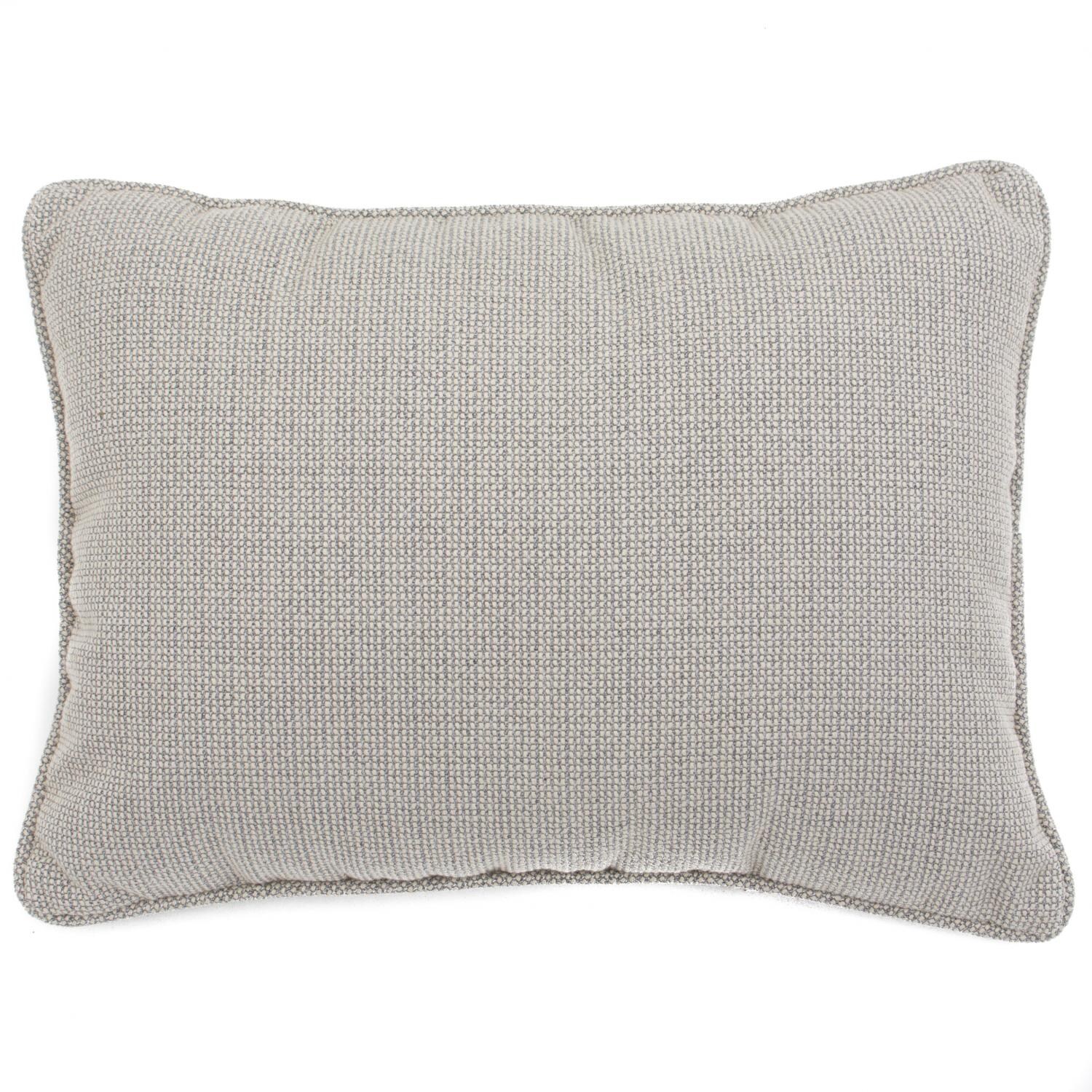 Sunbrella Hybrid Smoke Outdoor Throw Pillow W/ Piping By Lakeview Outdoor Designs - 13 X 18