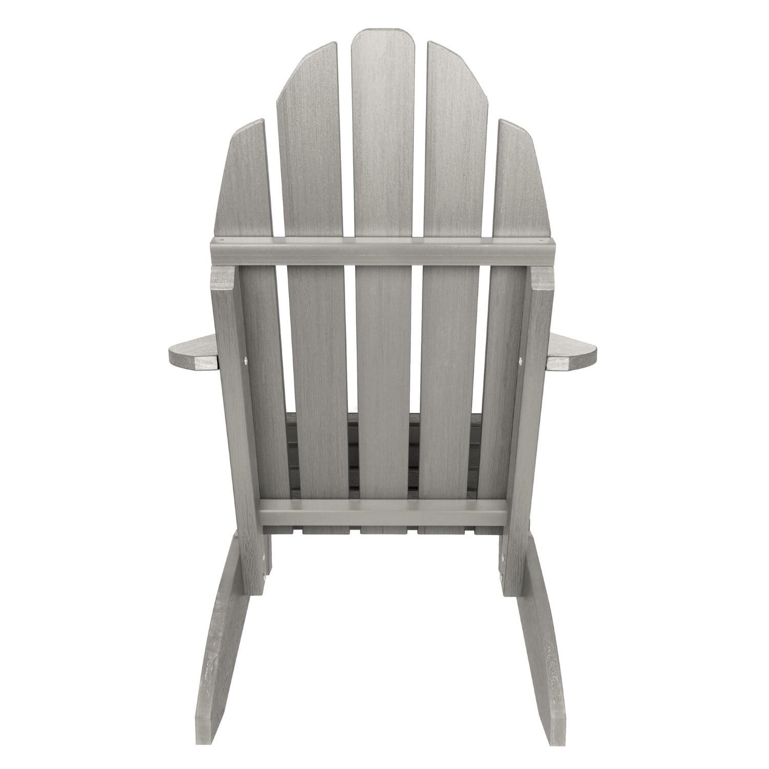 Lakeview Paradise Key Adirondack Chair - Harbor Gray - Back thumbnail