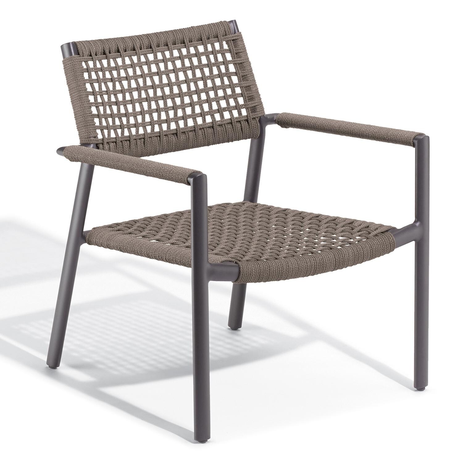 Oxford Garden Eiland Composite Cord & Aluminum Club Chair in Carbon thumbnail