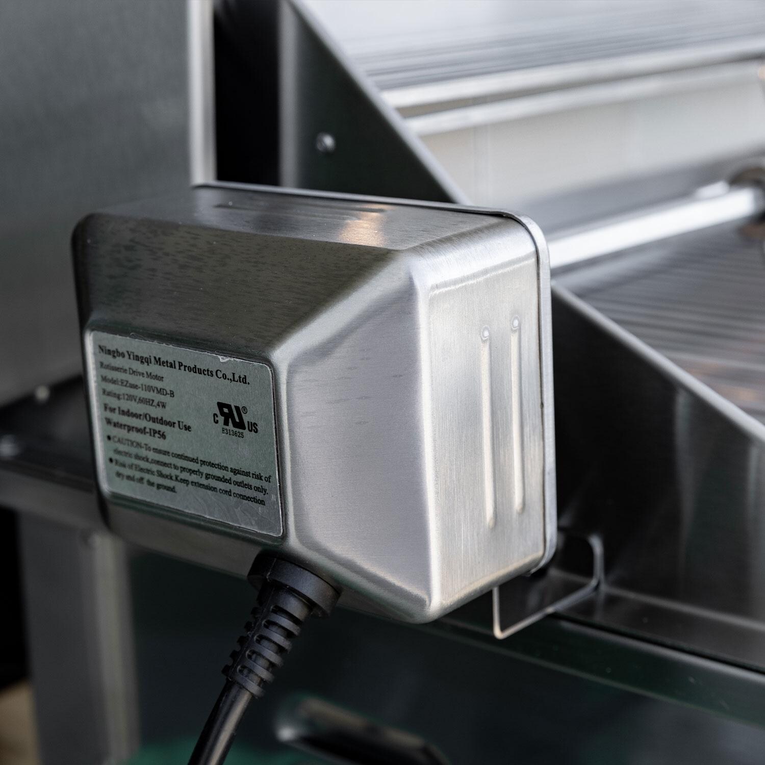 Summerset TRLPRO40 TRL Pro 40-in 4 Burner Built-In Natural Gas Grill w/ Rear Infrared Burner & Rotisserie Kit - Rotisserie Motor - Detail thumbnail