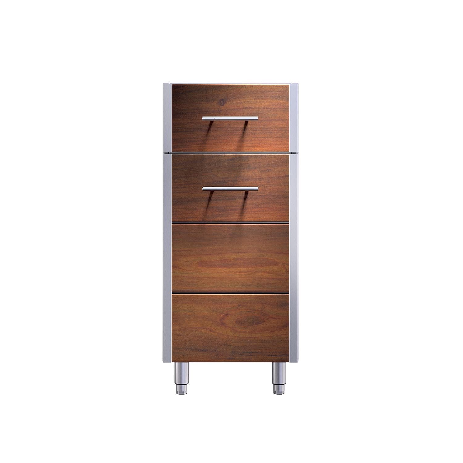 Kalamazoo Arcadia 15 Inch Cabinet - Drawer Over Door - Right Hinge - Ipe Finish - KD-15-2R-IPE-S4