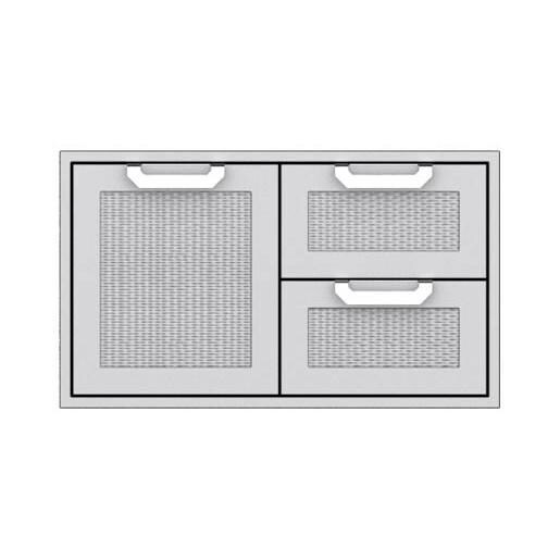 Hestan 36-Inch Double Drawer And Single Storage Door Combo thumbnail