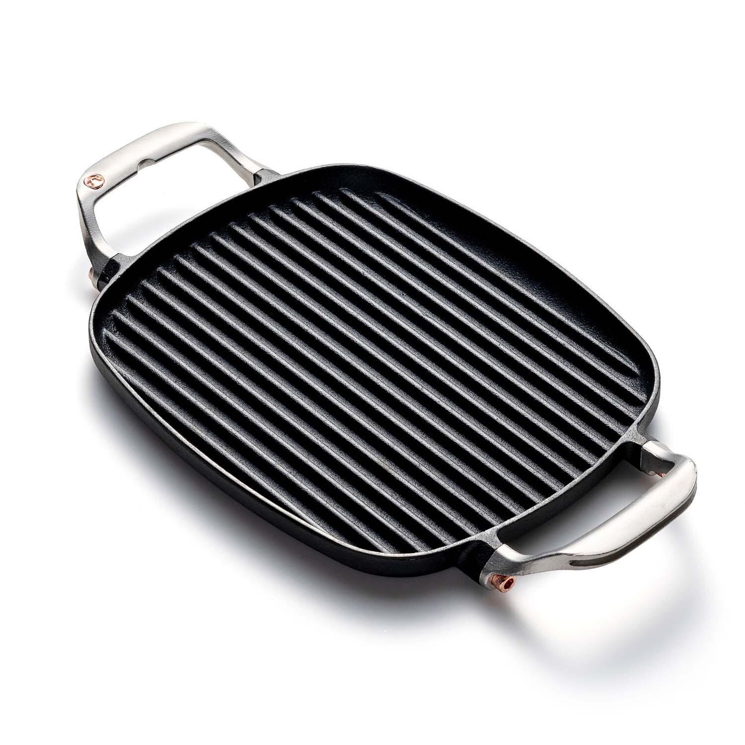 Outset  76556 Steak / Panini Iron - Angled View - White Background thumbnail