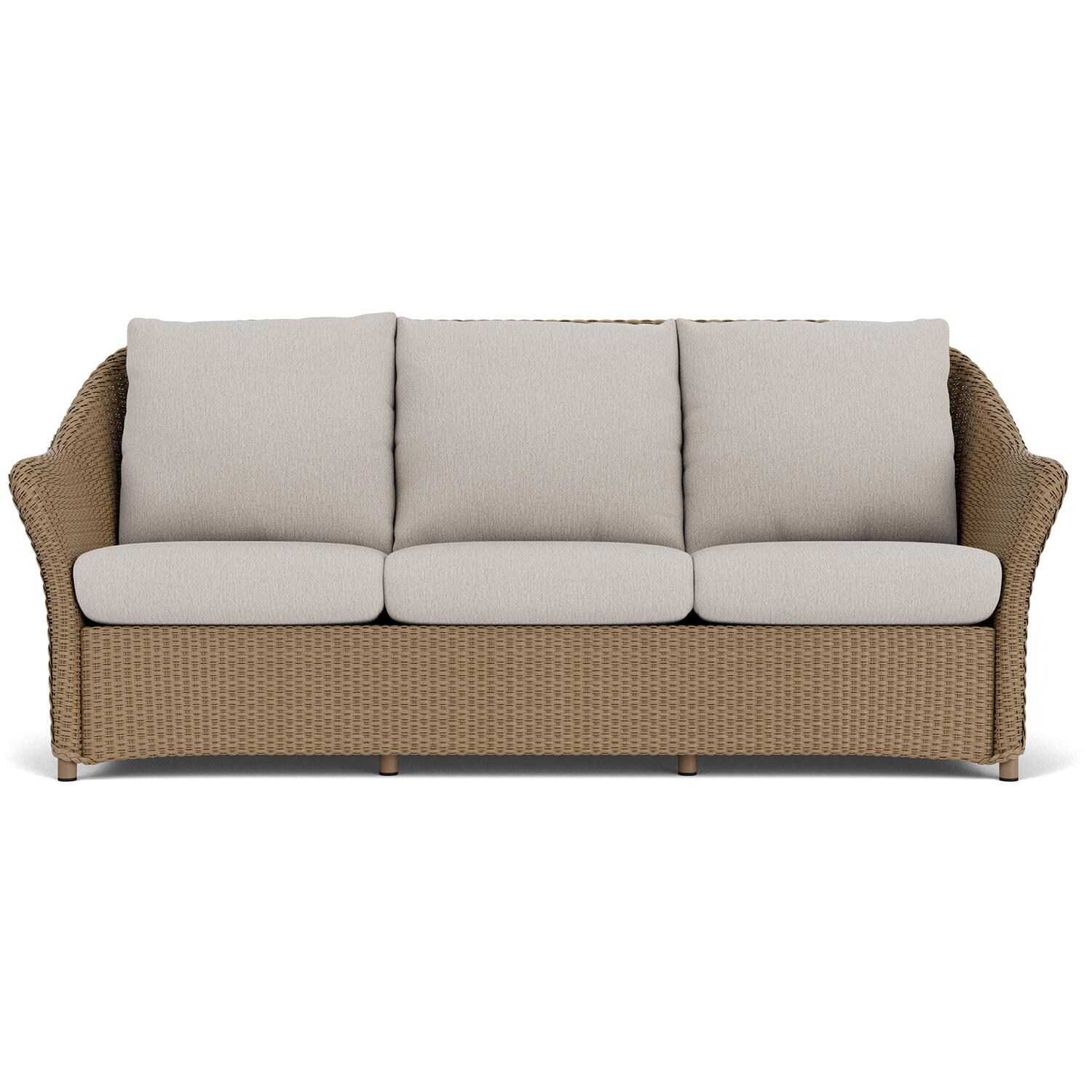 Weekend Retreat Lloyd Loom Sofa in Fawn/Remy Cloud by Lloyd Flanders