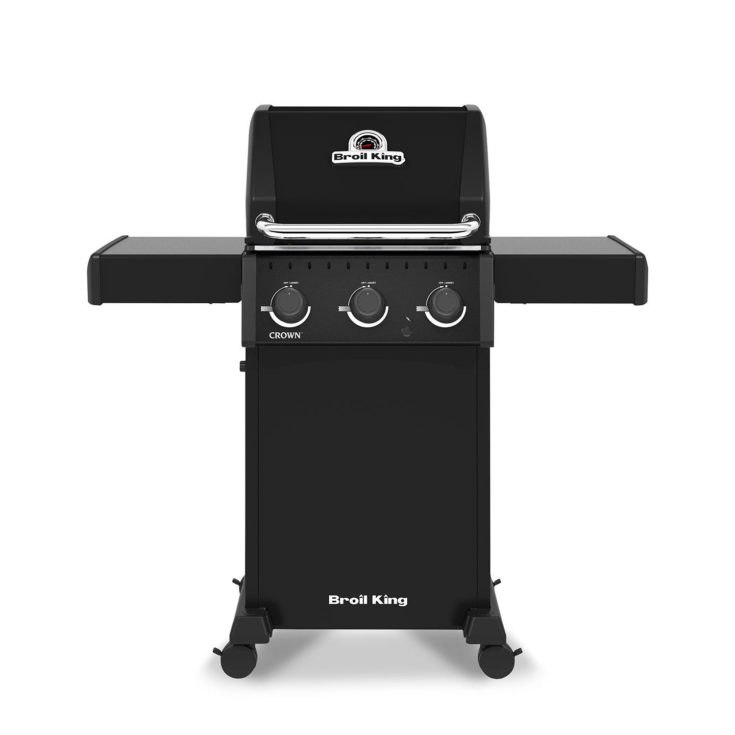 Broil King 864057 Crown 310 Shadow 3 Burner Natural Gas Grill - Black - White Background thumbnail
