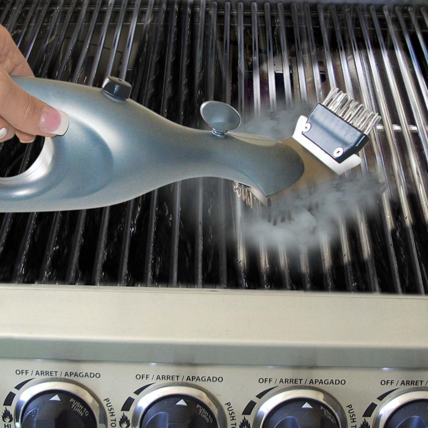 Original Grill Daddy Steam Cleaning Grill Brush In Use thumbnail