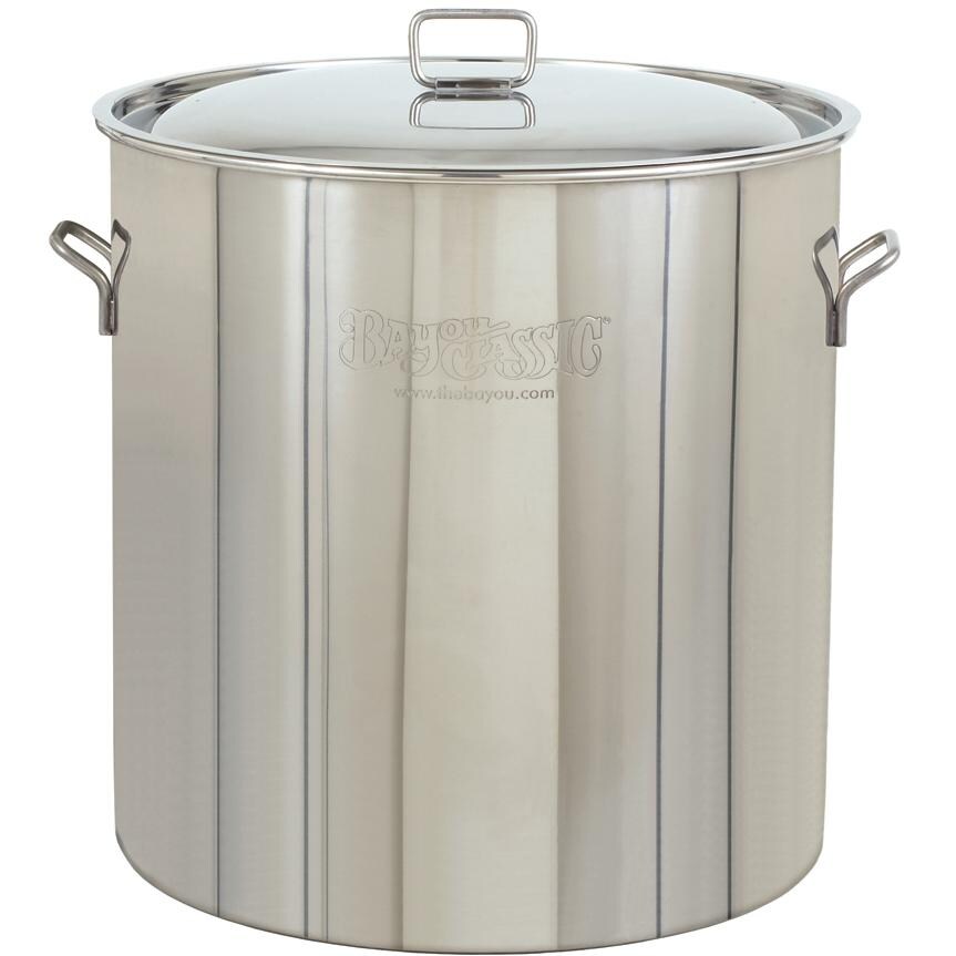 Bayou Classic 82 Quart Stainless Steel Stock Pot With Vented Lid