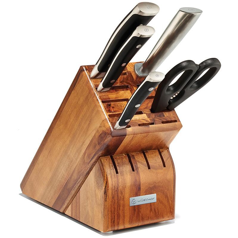 Wusthof Classic Ikon 6-piece Starter Block Set, Acacia - 1090370604