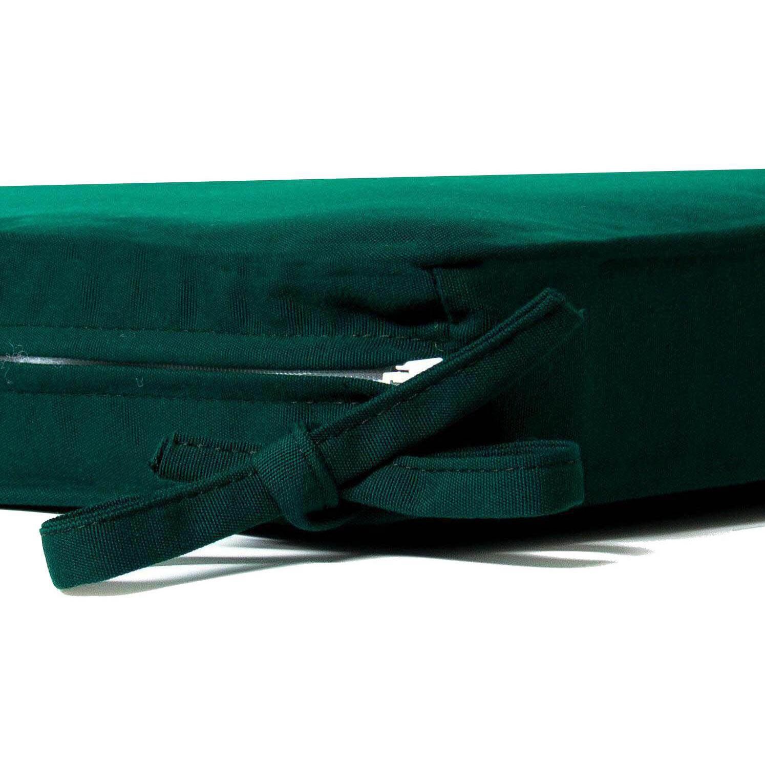 Small Replacement Seat Cushion With Knife Edge - Zipper and Tie Detail thumbnail