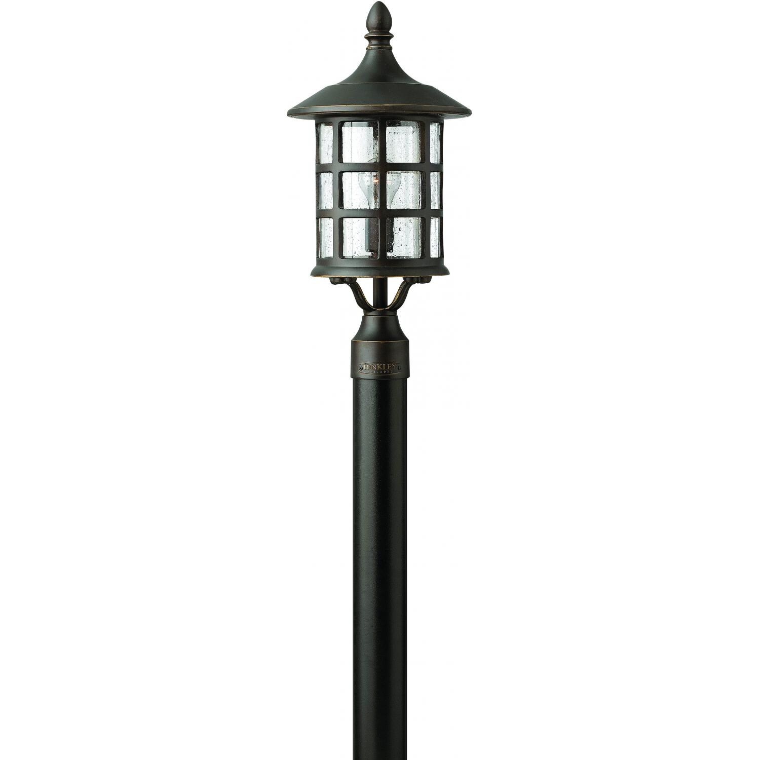 Hinkley Lighting Freeport One Light 20-Inch Outdoor Post Light - Oil Rubbed Bronze - 1801OZ