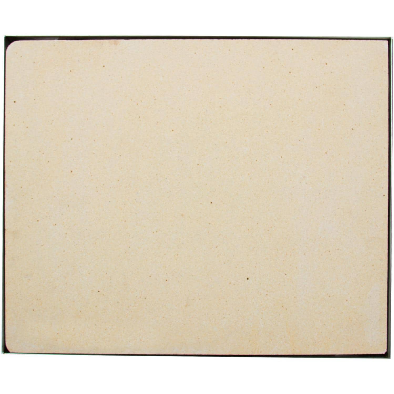 Blaze 14 3/4 Inch Ceramic Pizza Stone With Stainless Steel Tray - Top View thumbnail