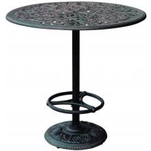 Darlee Series 80 42 Inch Cast Aluminum Pedestal Patio Bar Table image