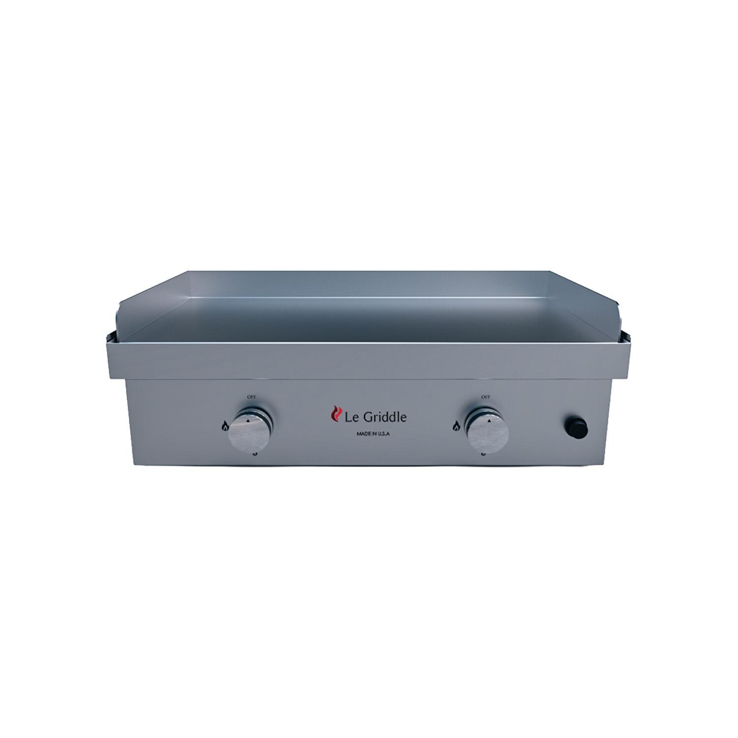 Le Griddle GFE75 LP The Ranch Hand 2-Burner Built-In Propane Griddle w/ Dual Plate - Front - White Background thumbnail