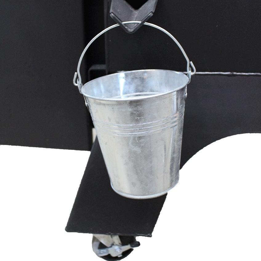 KANDO Gear K480-SS Pellet Grill w/ Stainless Steel & Swivel Table - Oil Bucket - White Background thumbnail