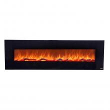 Touchstone Home Products OnyxXL 72-Inch Wall Mount Electric Fireplace With Black Glass Surround - 80005