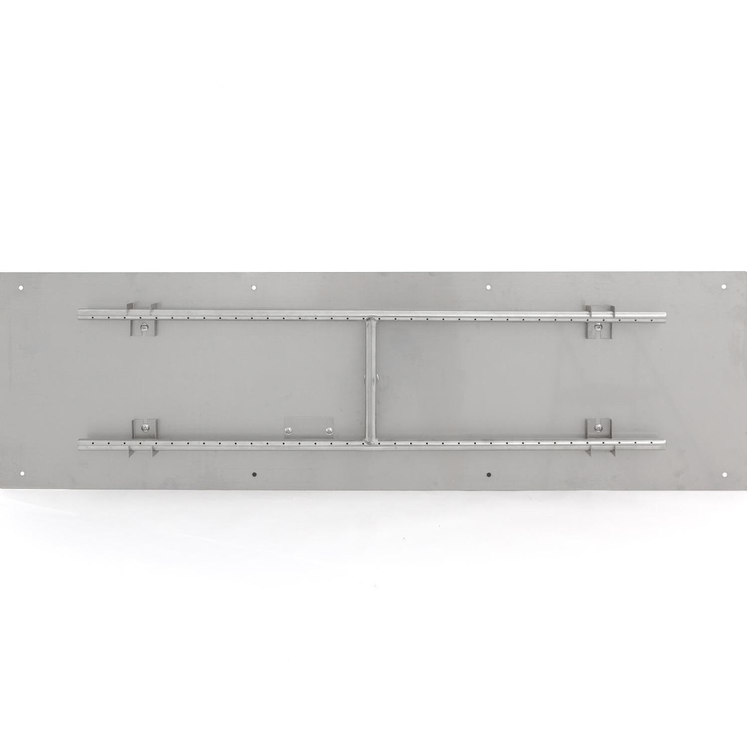 BBQGuys Signature Series 48-Inch Rectangular Propane Flat Pan With H-Burner - Top View thumbnail