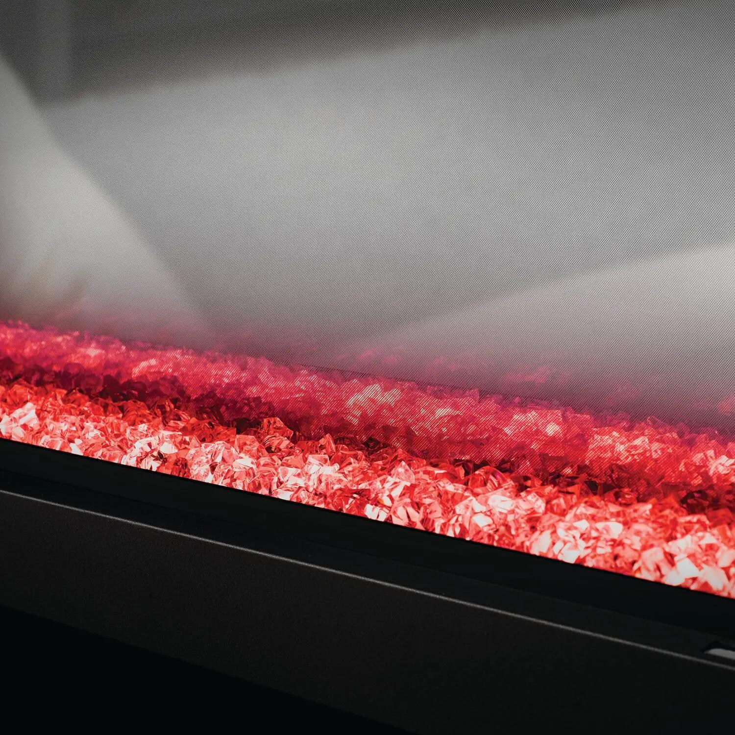 Napoleon NEFBD50HE 50-Inch CLEARion See-Thru Built-In Electric Fireplace - Red Crystal Embers - No Flames thumbnail