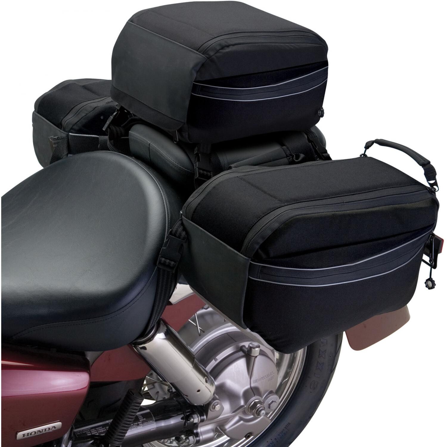 Classic Accessories MotoGear Motorcycle Tail Bag (Black)