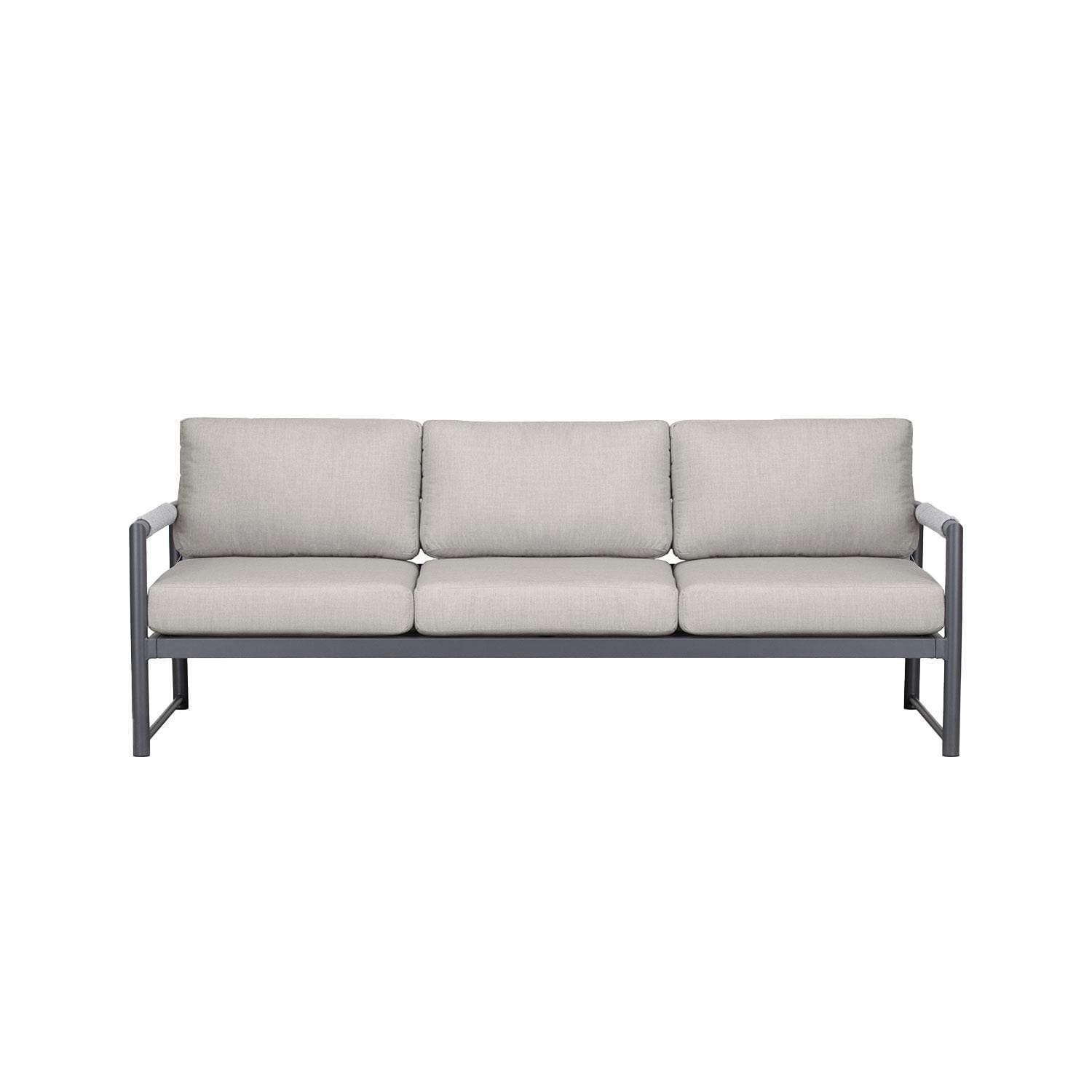 Lakeview AVEBAY-SL-PG-SET141-CS Avenue Bay Slate/Pebble Gray 3 Pc Sofa Club Chair Set - Cast Silver - Sofa - White Background thumbnail