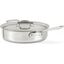 All-Clad Stainless 4-Quart Saute Pan With Loop Handle And Lid image