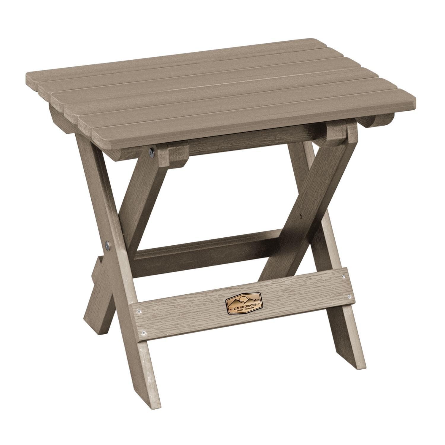 Lakeview The Charmville Folding Side Table - Woodland Brown - On White thumbnail